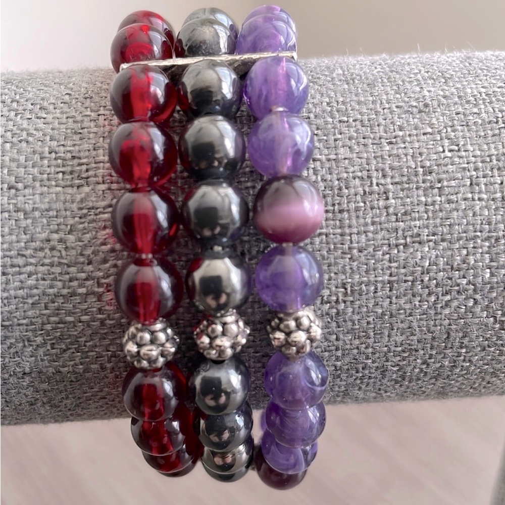 Bracelet -3 Strand Healing Bead Bracelet !